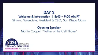 Martin Cooper, Day 2 Opening Speaker | 2021 Technology Fair