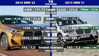 2019 BMW X2 vs 2019 BMW X1 technical comparison