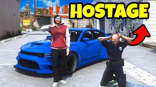Running From Cops After CRAZY Hostage Situation in GTA 5 RP