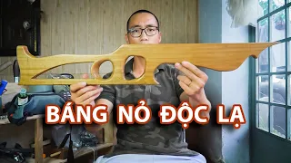 Nỏ bắn bi - P1 làm báng nỏ cực đẹp |  crossbow shooting iron balls | MỘC NHÂN DIY