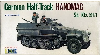 ESCI - German Half Track Hanomag - In box Review