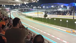 Abu Dhabi final lap - Max verstaprn defending against LH