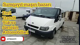 Sumqayit masin bazari - Ford tranzit avtomobillerinin cekilisi Maraqli cekilis @avtobakutv