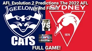AFL Evolution 2 Predicts The 2022 AFL Grand Final! (Full Game)