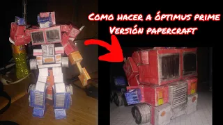 como hacer a óptimus prime en papercraft (se puede transformar)