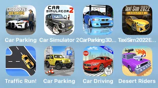 Car Parking, Car Simulator 2, Car Parking 3D, Taxi Sim 2022 and More Car Games iPad Gameplay