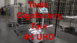 Тесла Gigafactory Тур по фабрике! Полный тур ПОЛНЫЙ! 4K UltraHD