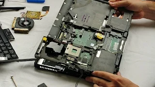 IBM Lenovo ThinkPad T60 Disassembly video, upgrade RAM & SSD, take a part, how to open
