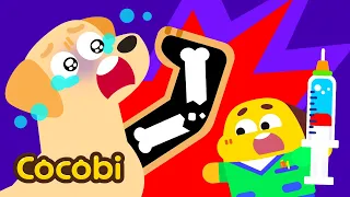 The Dog Has a Broken Leg! Let's See a Doctor | Animal Hospital Cartoon for Kids | Cocobi Games