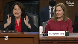 WATCH: Sen. Amy Klobuchar questions Supreme Court nominee Amy Coney Barrett