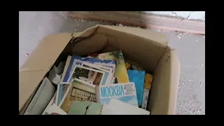 Нашли открытки советских времен в заброшенном санатории "Москва" в окрестностях Гагры
