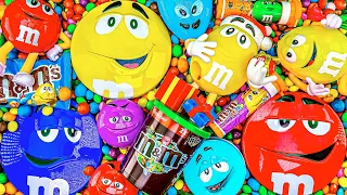 Satisfying Video - Full of Collection Rainbow Only Candy M&M's and Magic Mixing Candy Cutting ASMR