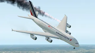 World's Heaviest A380 Pilot Crashes Immediately After Take Off | XP11