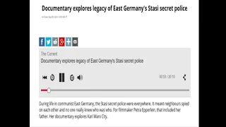 East Germany STASI secret police Documentary