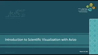 Introduction to Scientific Visualization with Avizo  (Spring 2021)