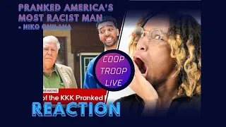 REACTION | Coop Troop Live on Pranked America's Most Racist Man w/ Niko Omilana