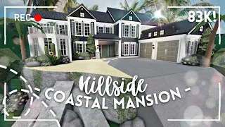 [ roblox bloxburg ] 🐚 hillside coastal family mansion ꒰ exterior build ꒱ - itapixca builds