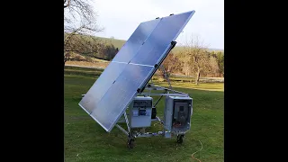 Malá mobilní fotovoltaická elektrárna FVE 1300Wp / 2400W-230VAC