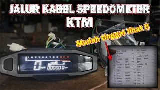 JALUR KABEL SPEEDOMETER DIGITAL KTM MINI + semua fungsinya !!