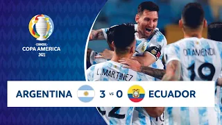 HIGHLIGHTS ARGENTINA 3 - 0 ECUADOR | COPA AMÉRICA 2021 | 03-07-21