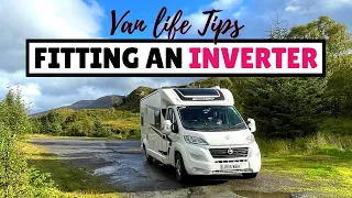 How to fit an inverter to your motorhome/ campervan (van life tips)