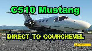 Cessna 510 Mustang / Courchevel / Microsoft Flight Simulator