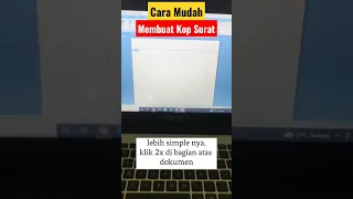 Cara Mudah Membuat Kop Surat MS Word