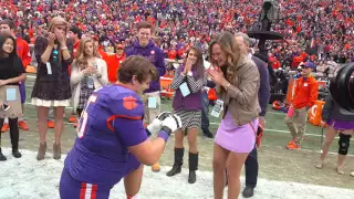 Clemson football player proposes on 2015 Senior Day - Part 1