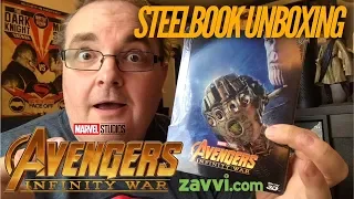 Avengers Infinity War 3D Steelbook Unboxing