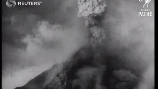 Volcano erupting in the Philippines (1938)