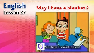 English Conversation lesson 27: May i have a blanket? | Cartoon English and songs from Gogo