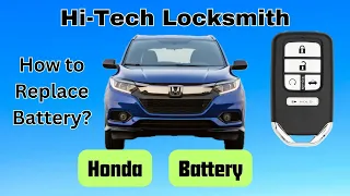 2016 - 2022 Honda Hrv Smart Key Fob Battery Replacement How To Replace DIY