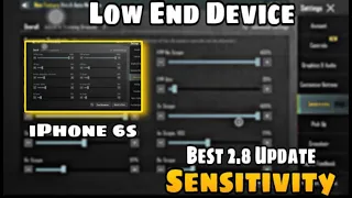 iPhone 6s/6s Plus Best Sensitivity After 2.8 Update | Improve Recoil Like a Pro! | Low end device🔥#1