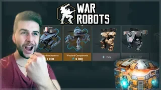 SPENDING 3,500+ KEYS ON CHEST! BLACK MARKET GOLD CHEST OPENING! | War Robots