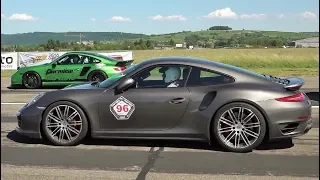Porsche 911 9ff Turbo 1100 HP - Roll Race, Revs and Engine Sound