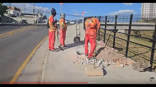 Arena MRV - 1/ JUNTA DE DILATAÇÃO & GASMIG ... AJUSTANDO ALTURA CAIXA DE PASSAGEM /TAMPA.