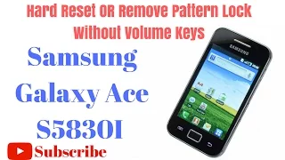 How to Hard Reset OR Remove Pattern Lock in Samsung Galaxy Ace S5830I by GsmHelpFul
