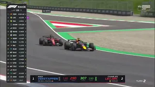 Charles Leclerc overtake on Max Verstappen Austrian GP 2022