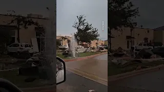 Aftermath of a #tornado in #Texas town #shorts