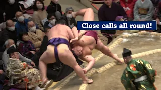 January 2022 Sumo, Day 4: Close calls all round!