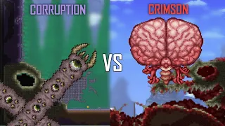 Crimson vs Corruption (Which evil biome is better?) | Biome Battle Terraria