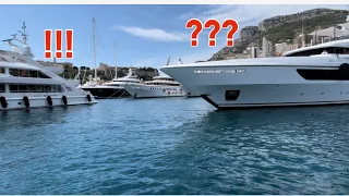 ALALYA YACHT CAUSING DELAYED IN DEPARTURE TO MY LEGACY & MANGUSTA 80' in PORT MONACO @archiesvlogmc