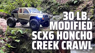 Modified Axial SCX6 Honcho Creek Crawl - RC Hop Ups and Speedtek RC upgrades and mods