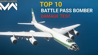 Top 10 VIP Bomber Damage Test - Modern Warships