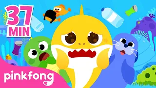 Save the Sea Animals with Baby Shark | Ocean Day Special | +Playlist | Pinkfong Songs for Children