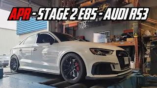 APR - Stage 2 E85 -Audi RS3 - Dyno Testing AND 1/4 Mile Drag Racing!!!