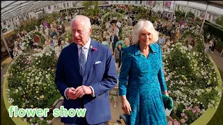 King Charles and Queen Camilla visited a flower exhibition in Chelsea