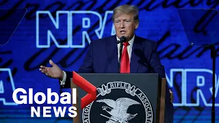 Trump tells NRA convention US should spend "whatever it takes to keep our children safe at home"