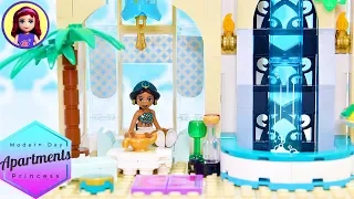 Jasmine's Custom Modern Day Loft Apartment - Lego Build for a Disney Princess DIY Tutorial Part 1