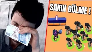 GÜLERSEM 100 TL YIRTARIM ! Brawl Stars Gülmeme Challange